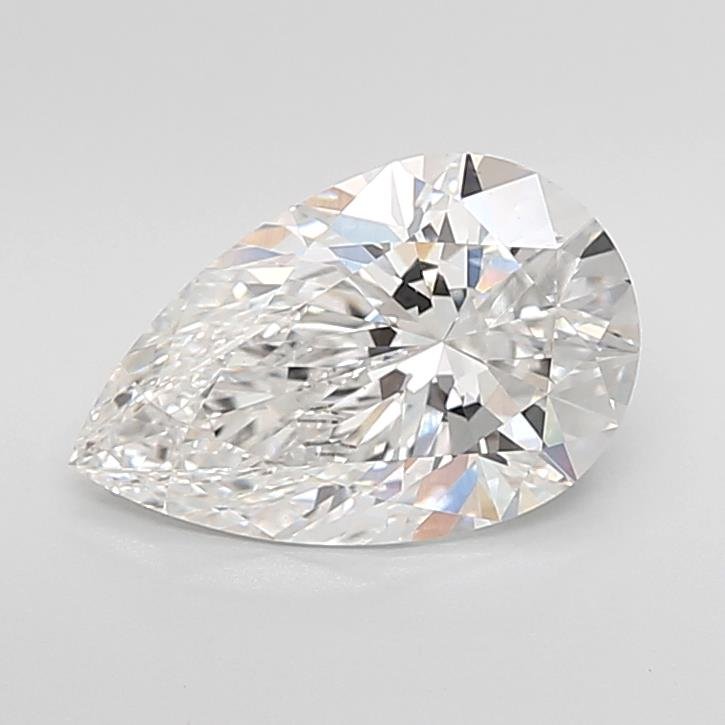 3.07ct E VS1 Rare Carat Ideal Cut Pear Lab Grown Diamond