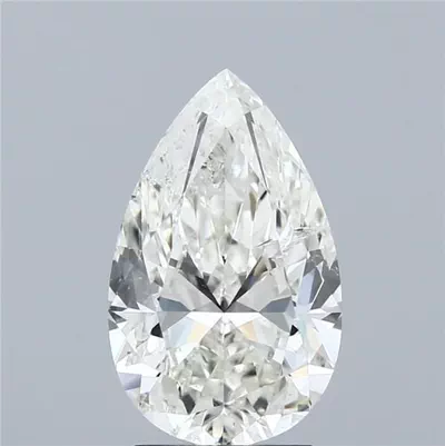 3.01ct I SI2 Rare Carat Ideal Cut Pear Diamond
