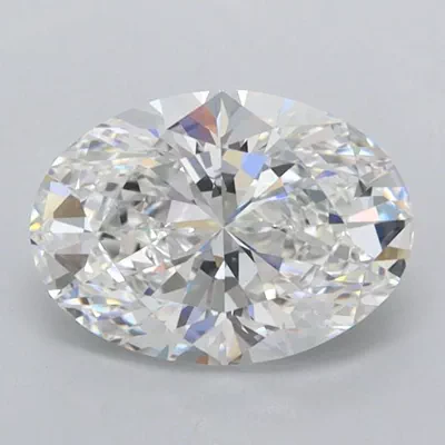 1.25ct D IF Very Good Cut Oval Lab Grown Diamond