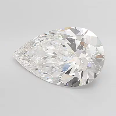 10.09ct F VS1 Rare Carat Ideal Cut Pear Lab Grown Diamond