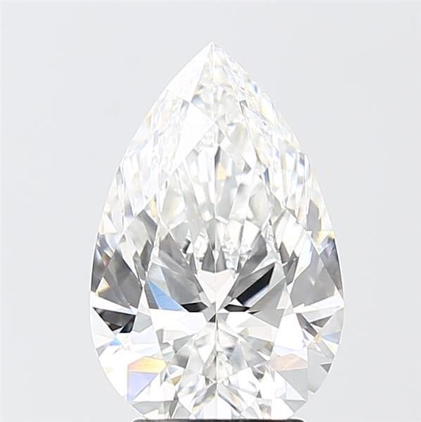 3.10ct E VS1 Rare Carat Ideal Cut Pear Lab Grown Diamond