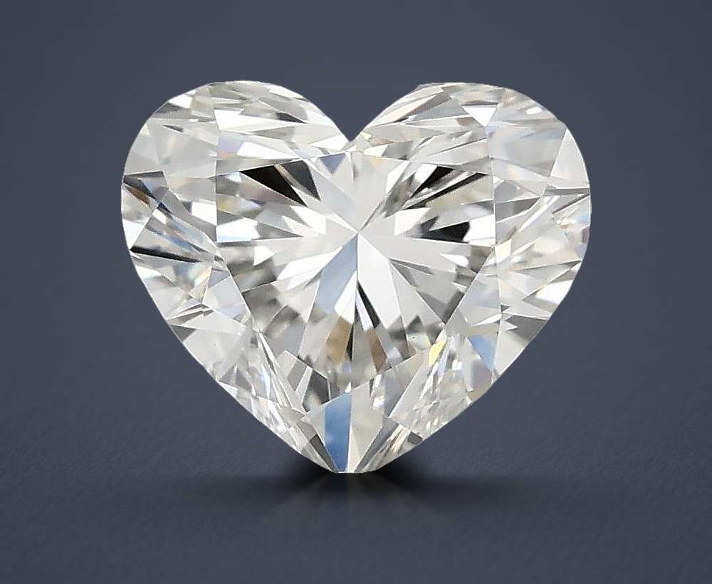 1.39ct F VVS2 Rare Carat Ideal Cut Heart Lab Grown Diamond