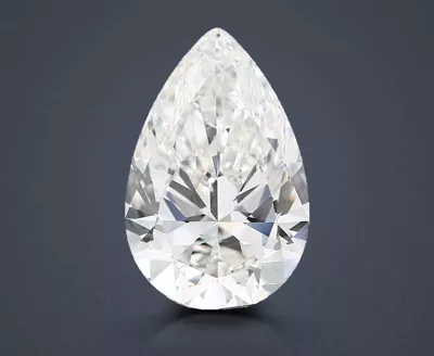 15.09ct F VVS2 Rare Carat Ideal Cut Pear Lab Grown Diamond