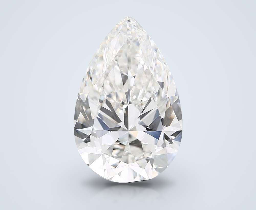 15.09ct F VVS2 Rare Carat Ideal Cut Pear Lab Grown Diamond