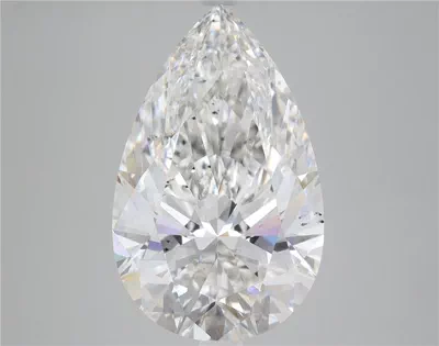 6.22ct F SI1 Rare Carat Ideal Cut Pear Lab Grown Diamond