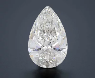 6.22ct F SI1 Rare Carat Ideal Cut Pear Lab Grown Diamond