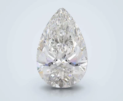 6.22ct F SI1 Rare Carat Ideal Cut Pear Lab Grown Diamond