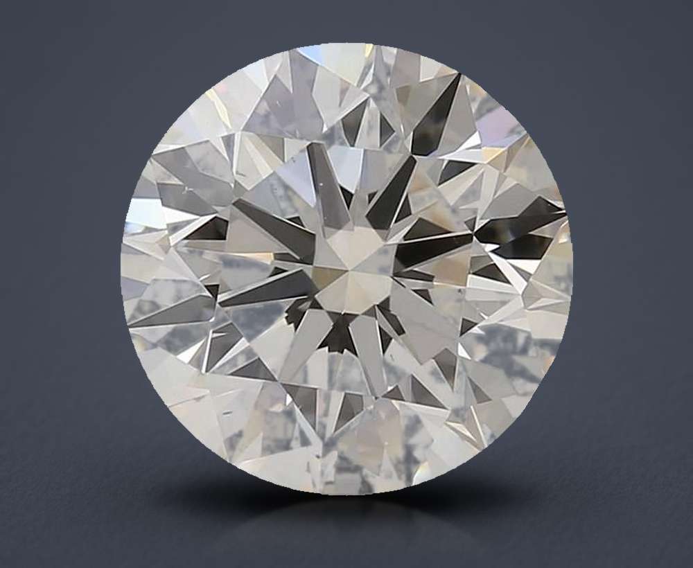 2.71ct J VS2 Rare Carat Ideal Cut Round Diamond