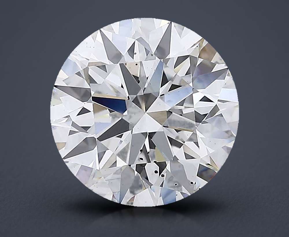 5.74ct F SI1 Rare Carat Ideal Cut Round Lab Grown Diamond
