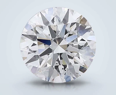 5.74ct F SI1 Rare Carat Ideal Cut Round Lab Grown Diamond