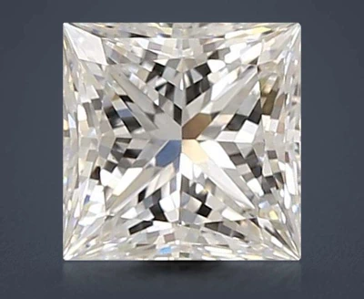 1.78ct E VS1 Rare Carat Ideal Cut Princess Lab Grown Diamond