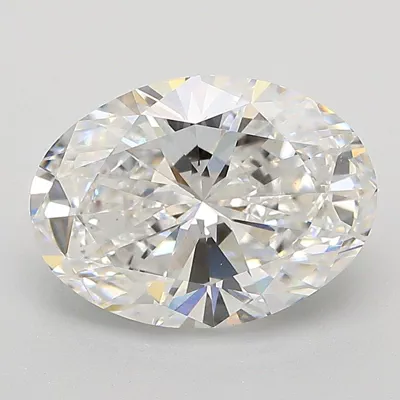 2.86ct E VS1 Rare Carat Ideal Cut Oval Lab Grown Diamond