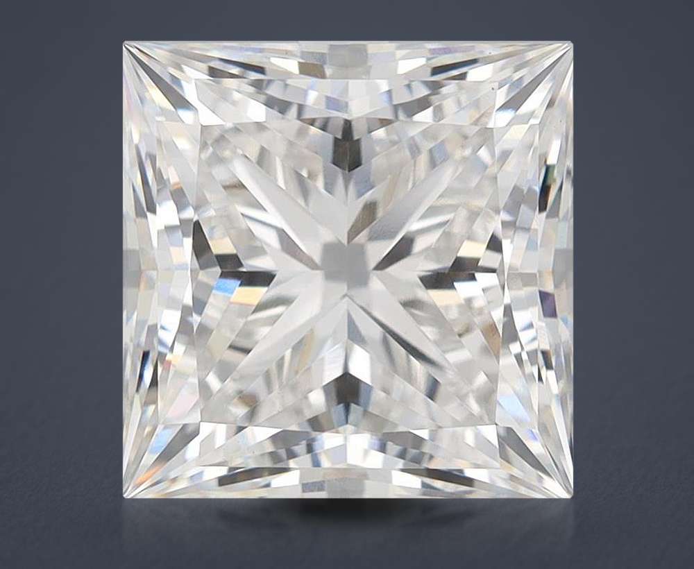 6.01ct G VS1 Rare Carat Ideal Cut Princess Lab Grown Diamond