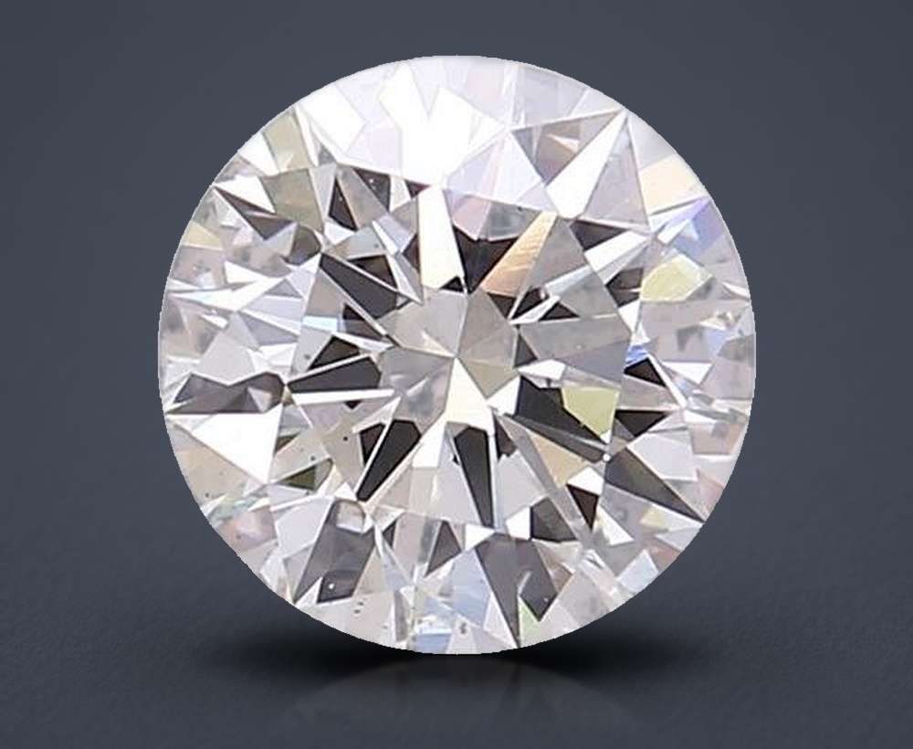 2.01ct H VS2 Rare Carat Ideal Cut Round Lab Grown Diamond