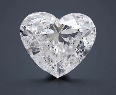 5.01ct D SI2 Rare Carat Ideal Cut Heart Diamond