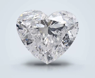 5.01ct D SI2 Rare Carat Ideal Cut Heart Diamond