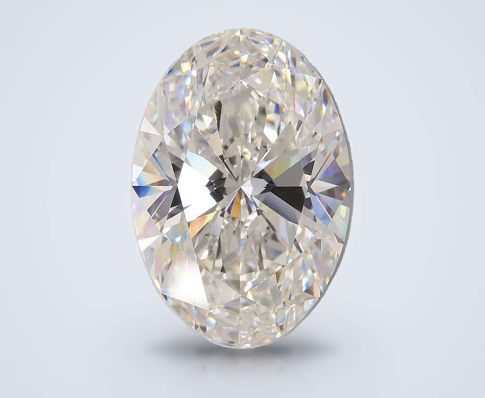 31.72ct F VS1 Rare Carat Ideal Cut Oval Lab Grown Diamond