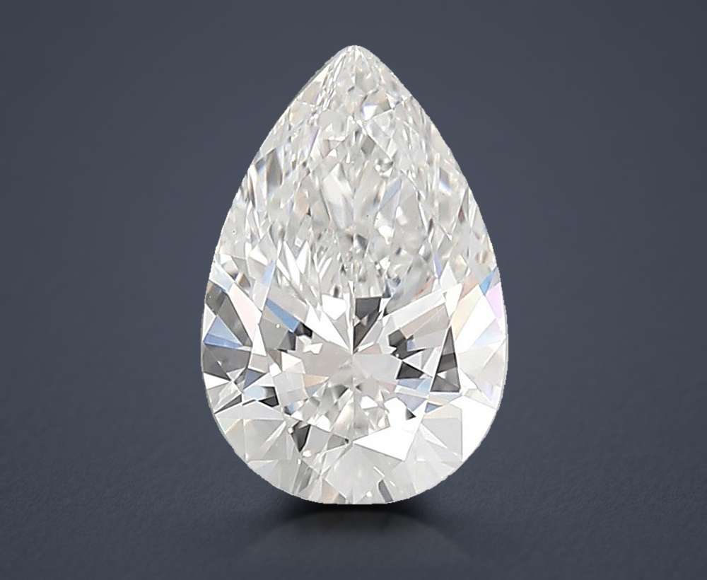 3.00ct E VS1 Rare Carat Ideal Cut Pear Lab Grown Diamond