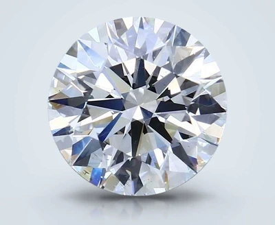 4.02ct I SI1 Rare Carat Ideal Cut Round Diamond