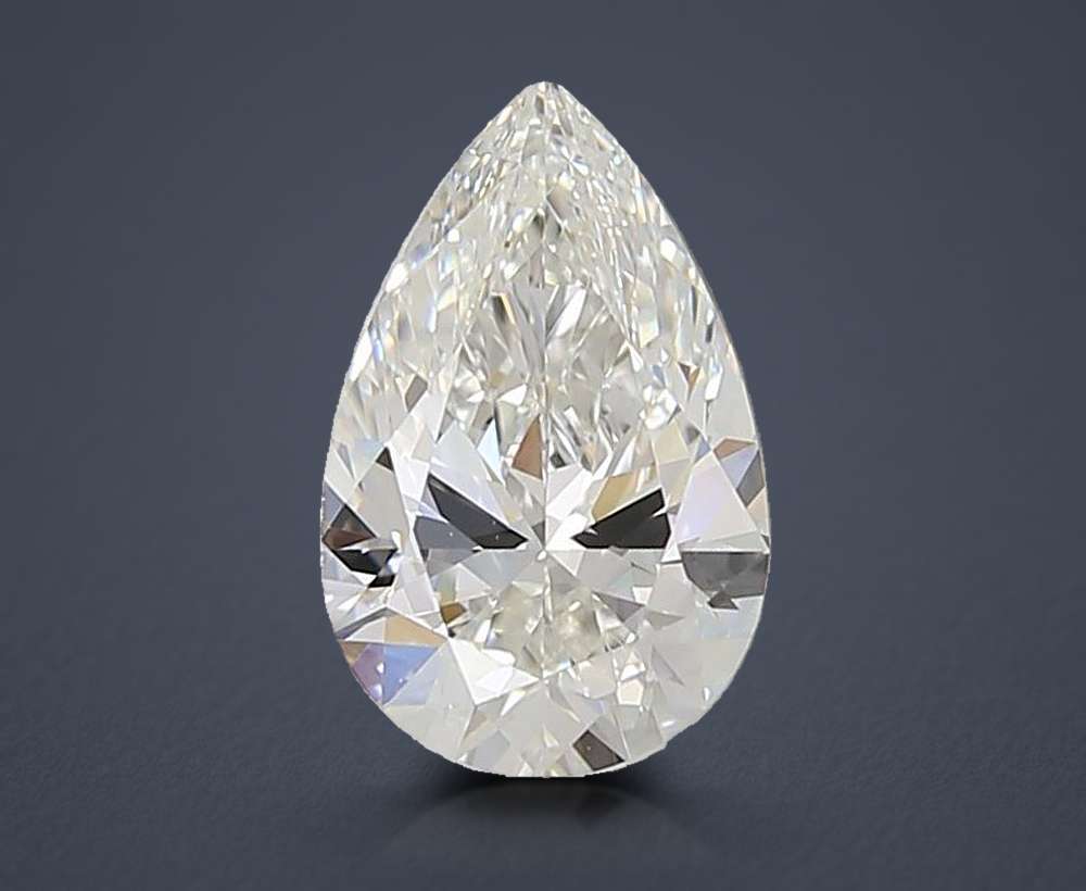 1.08ct F IF Rare Carat Ideal Cut Pear Lab Grown Diamond