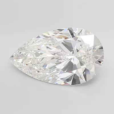 10.08ct F VVS2 Rare Carat Ideal Cut Pear Lab Grown Diamond
