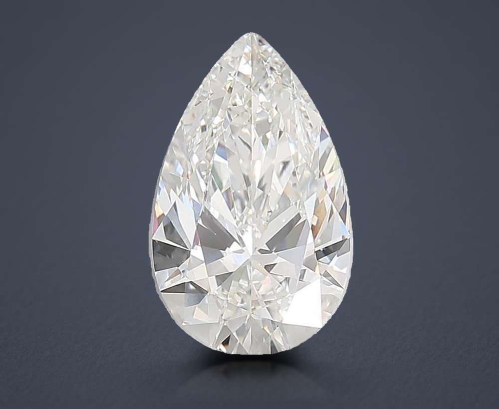 10.08ct F VVS2 Rare Carat Ideal Cut Pear Lab Grown Diamond