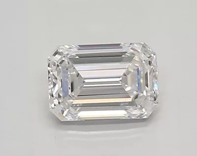 0.58ct D VVS2 Rare Carat Ideal Cut Emerald Lab Grown Diamond