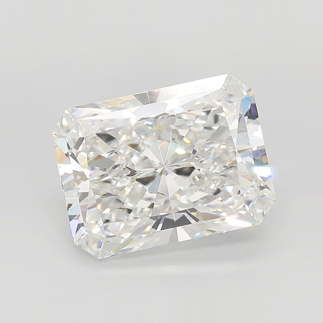 5.08ct F VS1 Rare Carat Ideal Cut Radiant Lab Grown Diamond