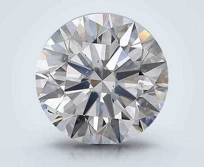 3.51ct F SI2 Rare Carat Ideal Cut Round Diamond