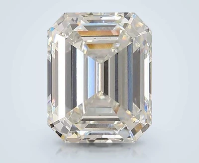 4.05ct F VVS2 Rare Carat Ideal Cut Emerald Lab Grown Diamond