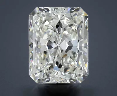 4.00ct J SI1 Rare Carat Ideal Cut Radiant Diamond