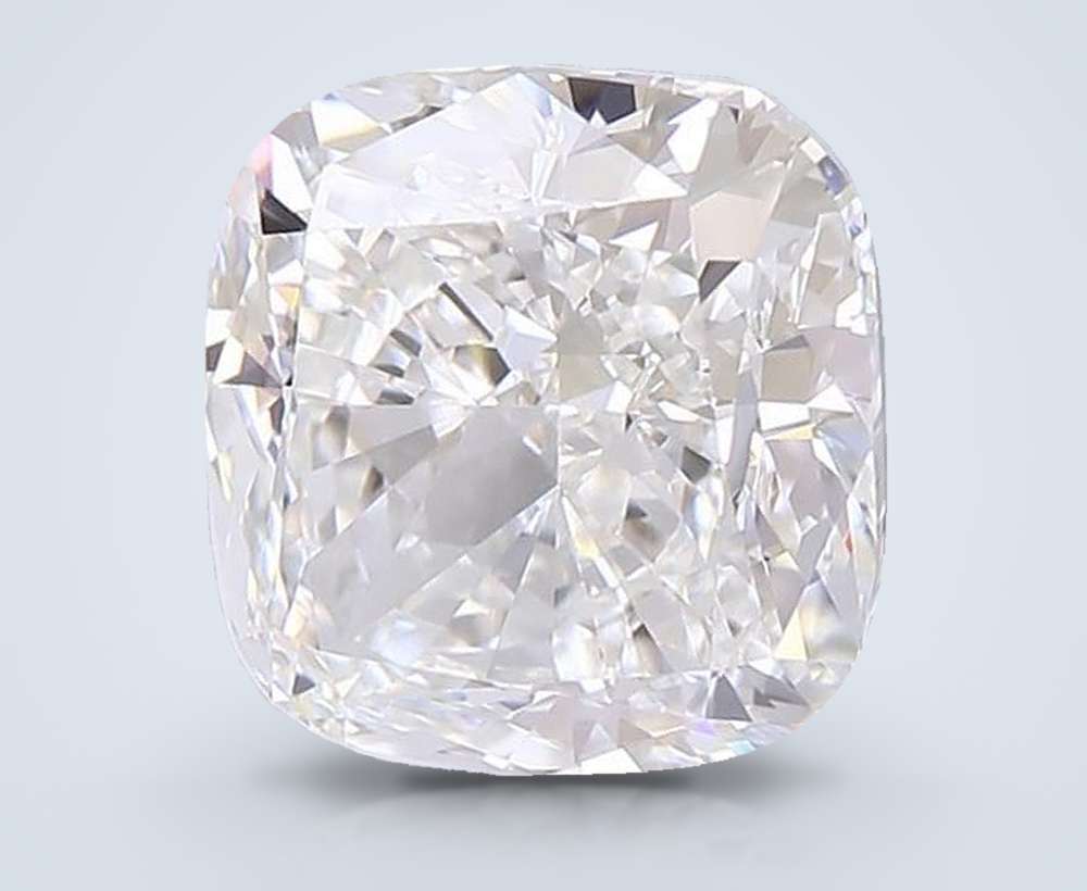 7.30ct E VVS2 Rare Carat Ideal Cut Cushion Lab Grown Diamond