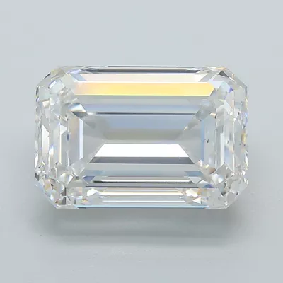 5.00ct E VS2 Rare Carat Ideal Cut Emerald Lab Grown Diamond
