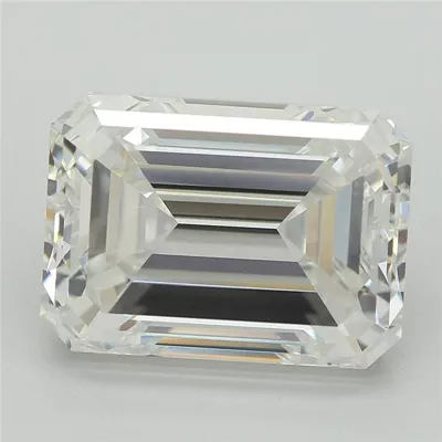 5.15ct F VVS2 Excellent Cut Emerald Lab Grown Diamond