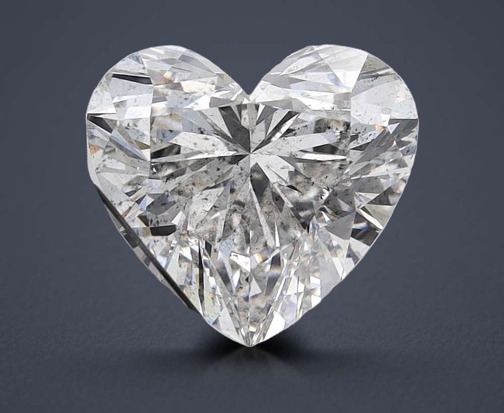 3.34ct G SI2 Rare Carat Ideal Cut Heart Lab Grown Diamond