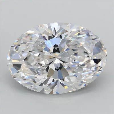 3.06ct D VVS2 Rare Carat Ideal Cut Oval Lab Grown Diamond