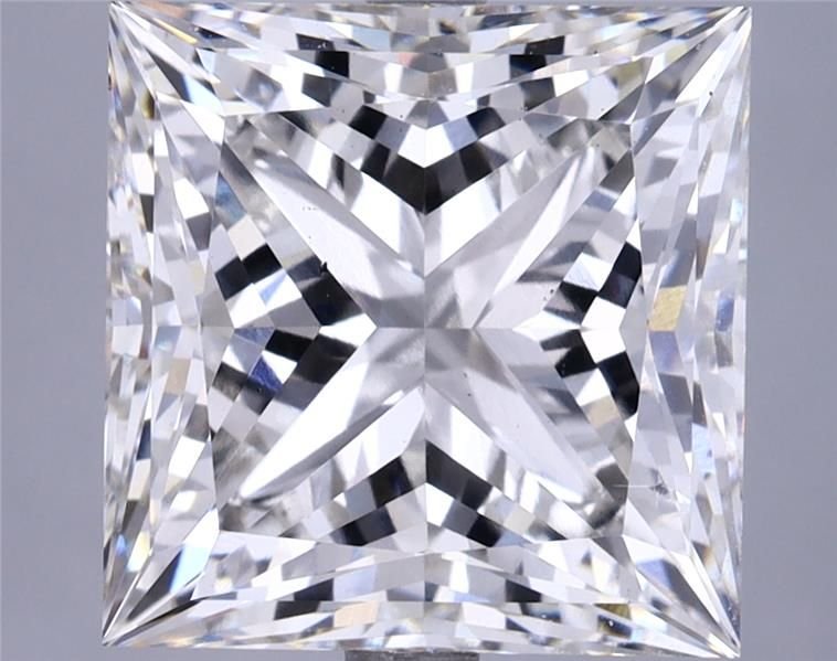 7.59ct G VS2 Rare Carat Ideal Cut Princess Lab Grown Diamond