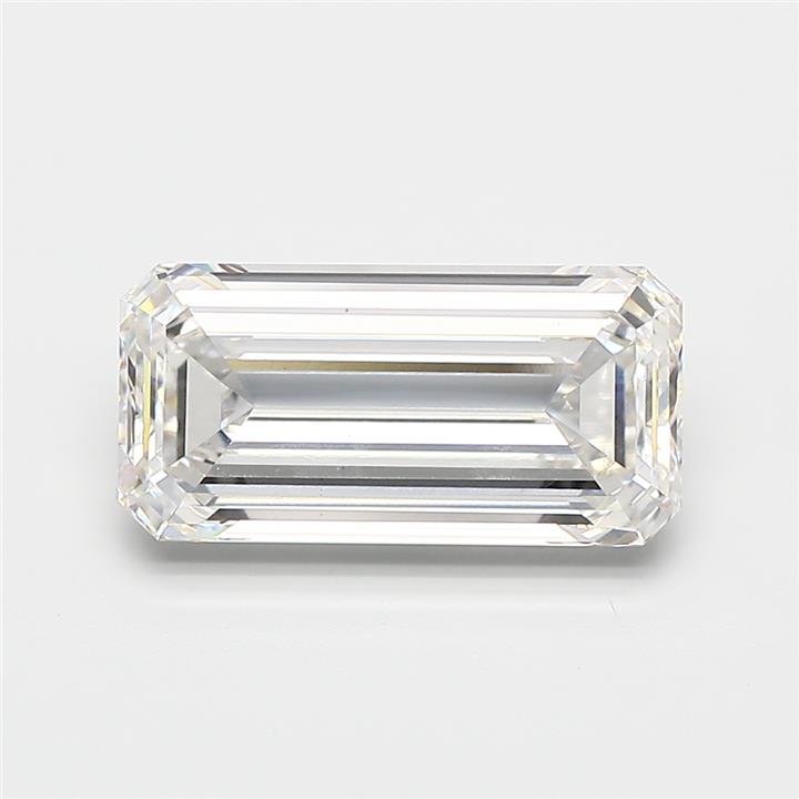 3.37ct F VS1 Rare Carat Ideal Cut Emerald Lab Grown Diamond