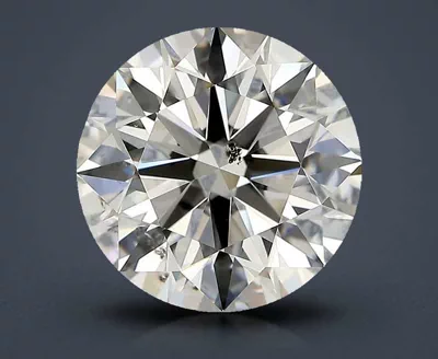 2.82ct K SI2 Rare Carat Ideal Cut Round Diamond