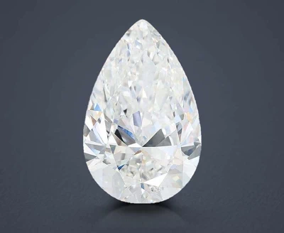 14.08ct F VS1 Rare Carat Ideal Cut Pear Lab Grown Diamond