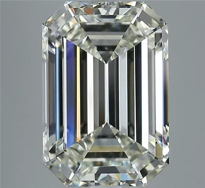 5.03ct J VVS2 Rare Carat Ideal Cut Emerald Diamond