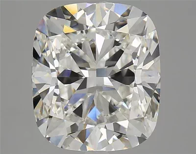 5.16ct H VVS2 Rare Carat Ideal Cut Cushion Diamond