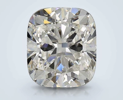 5.16ct H VVS2 Rare Carat Ideal Cut Cushion Diamond
