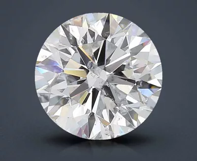 3.01ct E SI2 Rare Carat Ideal Cut Round Diamond