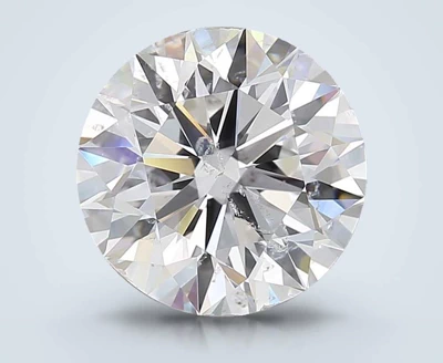 3.01ct E SI2 Rare Carat Ideal Cut Round Diamond