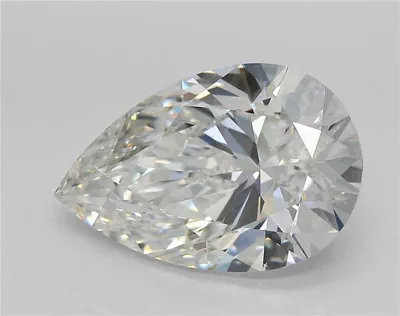5.00ct E VS2 Rare Carat Ideal Cut Pear Lab Grown Diamond