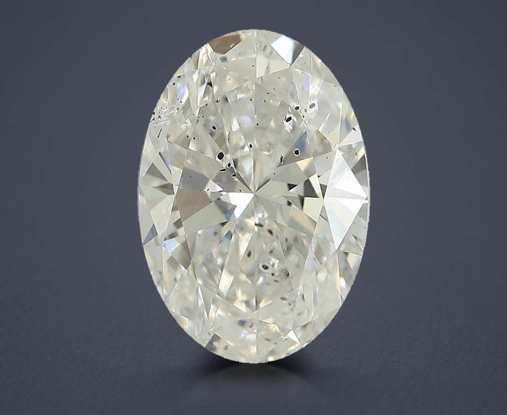 1.68ct E SI2 Rare Carat Ideal Cut Oval Lab Grown Diamond