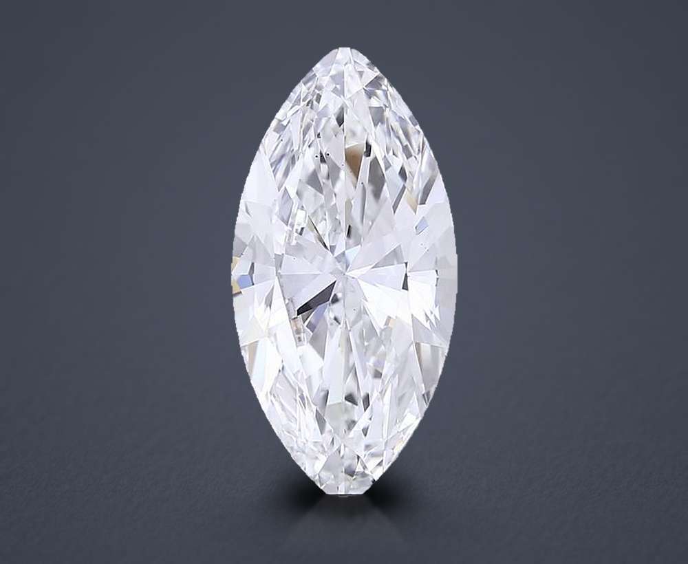 6.03ct F VS2 Very Good Cut Marquise Lab Grown Diamond
