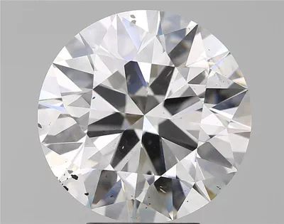 5.03ct F SI2 Rare Carat Ideal Cut Round Diamond