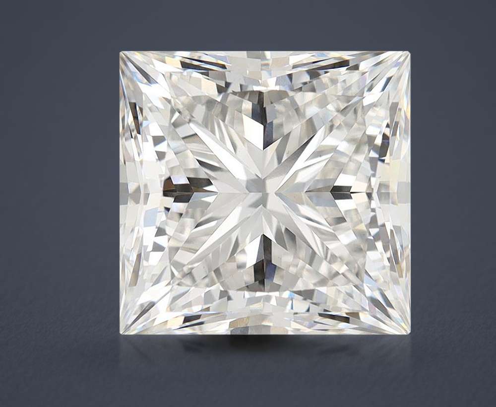 8.03ct F VS1 Rare Carat Ideal Cut Princess Lab Grown Diamond
